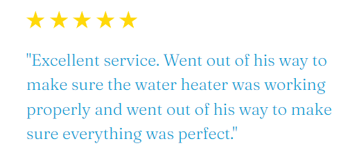 Water Heater Testimonial 